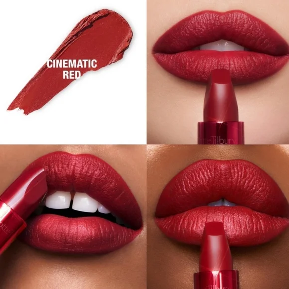 Charlotte Tilbury Matte Revolution Lipstick: Cinematic Red .03oz (Travel Sz) NIB - Picture 3 of 7